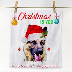 German Shepherd T- Shirt Cute German Shepherd Dog T- Shirt (1) Face Towel by ZUXUMI