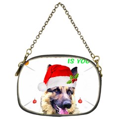 German Shepherd T- Shirt Cute German Shepherd Dog T- Shirt (1) Chain Purse (one Side) by ZUXUMI