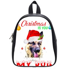 German Shepherd T- Shirt Cute German Shepherd Dog T- Shirt (1) School Bag (small) by ZUXUMI