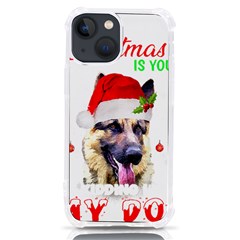 German Shepherd T- Shirt Cute German Shepherd Dog T- Shirt (1) Iphone 13 Mini Tpu Uv Print Case by ZUXUMI