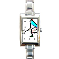 Abstract Art Sport Ace Tennis  Shirt Abstract - Art - Sport - Ace - Tennis  Shirt5 Rectangle Italian Charm Watch by EnriqueJohnson