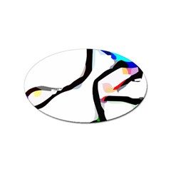 Abstract Art Sport Ace Tennis  Shirt Abstract - Art - Sport - Ace - Tennis  Shirt5 Sticker (oval) by EnriqueJohnson