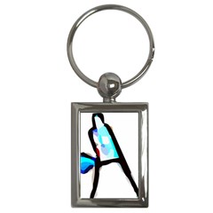 Abstract Art Sport Baseline Tennis  Shirt Abstract Art Sport - Baseline Tennis  Shirt6 Key Chain (rectangle) by EnriqueJohnson