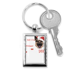 German Shepherd T- Shirt German Shepherd Merry Christmas T- Shirt (1) Key Chain (rectangle) by ZUXUMI