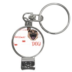 German Shepherd T- Shirt German Shepherd Merry Christmas T- Shirt (1) Nail Clippers Key Chain by ZUXUMI