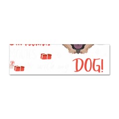 German Shepherd T- Shirt German Shepherd Merry Christmas T- Shirt (1) Sticker (bumper) by ZUXUMI