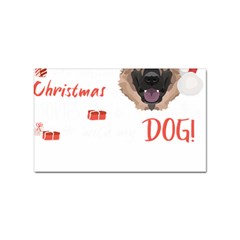 German Shepherd T- Shirt German Shepherd Merry Christmas T- Shirt (1) Sticker Rectangular (100 Pack) by ZUXUMI