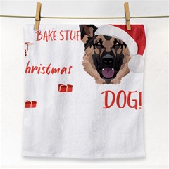 German Shepherd T- Shirt German Shepherd Merry Christmas T- Shirt (1) Face Towel by ZUXUMI