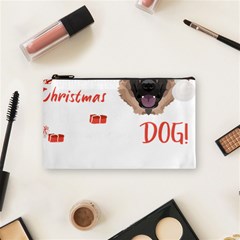 German Shepherd T- Shirt German Shepherd Merry Christmas T- Shirt (1) Cosmetic Bag (small) by ZUXUMI