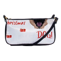 German Shepherd T- Shirt German Shepherd Merry Christmas T- Shirt (1) Shoulder Clutch Bag by ZUXUMI