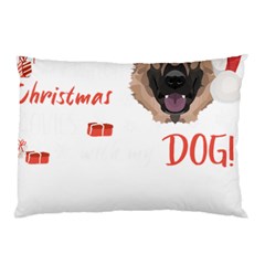 German Shepherd T- Shirt German Shepherd Merry Christmas T- Shirt (1) Pillow Case (two Sides) by ZUXUMI