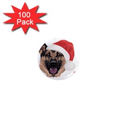 German Shepherd T- Shirt German Shepherd Merry Christmas T- Shirt (2) 1  Mini Magnets (100 Pack)  by ZUXUMI