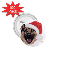 German Shepherd T- Shirt German Shepherd Merry Christmas T- Shirt (2) 1 75  Buttons (100 Pack)  by ZUXUMI