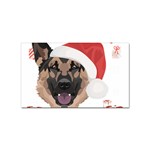 German Shepherd T- Shirt German Shepherd Merry Christmas T- Shirt (2) Sticker Rectangular (100 pack) Front