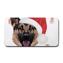 German Shepherd T- Shirt German Shepherd Merry Christmas T- Shirt (2) Medium Bar Mat by ZUXUMI