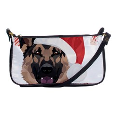 German Shepherd T- Shirt German Shepherd Merry Christmas T- Shirt (2) Shoulder Clutch Bag by ZUXUMI