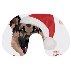 German Shepherd T- Shirt German Shepherd Merry Christmas T- Shirt (2) Travel Neck Pillow by ZUXUMI