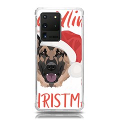 German Shepherd T- Shirt German Shepherd Merry Christmas T- Shirt (2) Samsung Galaxy S20 Ultra 6 9 Inch Tpu Uv Case by ZUXUMI