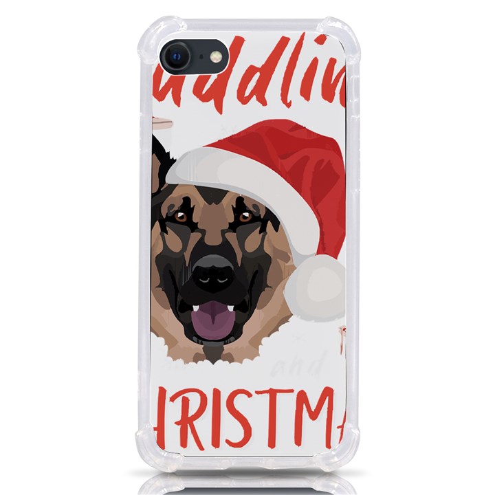 German Shepherd T- Shirt German Shepherd Merry Christmas T- Shirt (2) iPhone SE