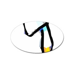 Abstract Art Sport Serve Tennis  Shirt Abstract Art Sport Serve Tennis  Shirt8 Sticker (oval) by EnriqueJohnson