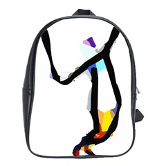 Abstract Art Sport Serve Tennis  Shirt Abstract Art Sport Serve Tennis  Shirt8 School Bag (xl) by EnriqueJohnson