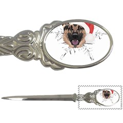 German Shepherd T- Shirt German Shepherd Merry Christmas T- Shirt (3) Letter Opener by ZUXUMI