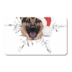 German Shepherd T- Shirt German Shepherd Merry Christmas T- Shirt (3) Magnet (rectangular) by ZUXUMI