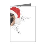 German Shepherd T- Shirt German Shepherd Merry Christmas T- Shirt (3) Mini Greeting Card Left