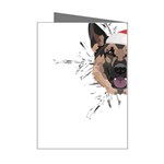 German Shepherd T- Shirt German Shepherd Merry Christmas T- Shirt (3) Mini Greeting Card Right