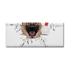 German Shepherd T- Shirt German Shepherd Merry Christmas T- Shirt (3) Hand Towel by ZUXUMI