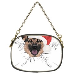 German Shepherd T- Shirt German Shepherd Merry Christmas T- Shirt (3) Chain Purse (two Sides) by ZUXUMI