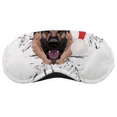 German Shepherd T- Shirt German Shepherd Merry Christmas T- Shirt (3) Sleep Mask by ZUXUMI