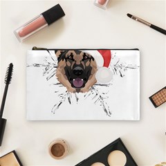 German Shepherd T- Shirt German Shepherd Merry Christmas T- Shirt (3) Cosmetic Bag (medium) by ZUXUMI