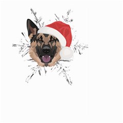 German Shepherd T- Shirt German Shepherd Merry Christmas T- Shirt (3) Large Garden Flag (two Sides) by ZUXUMI