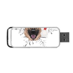 German Shepherd T- Shirt German Shepherd Merry Christmas T- Shirt (3) Portable Usb Flash (one Side) by ZUXUMI