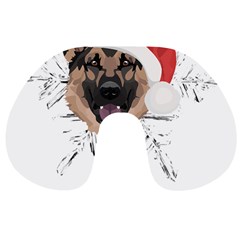 German Shepherd T- Shirt German Shepherd Merry Christmas T- Shirt (3) Travel Neck Pillow by ZUXUMI