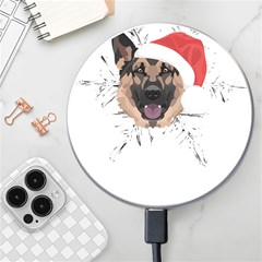 German Shepherd T- Shirt German Shepherd Merry Christmas T- Shirt (3) Wireless Fast Charger(white) by ZUXUMI