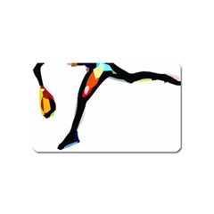 Abstract Art Sport Smash Tennis  Shirt Abstract Art Sport Smash Tennis  Shirt9 Magnet (name Card) by EnriqueJohnson