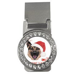 German Shepherd T- Shirt German Shepherd Merry Christmas T- Shirt (4) Money Clips (cz)  by ZUXUMI