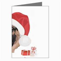 German Shepherd T- Shirt German Shepherd Merry Christmas T- Shirt (4) Greeting Card by ZUXUMI