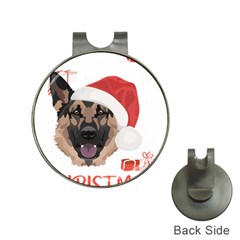 German Shepherd T- Shirt German Shepherd Merry Christmas T- Shirt (4) Hat Clips With Golf Markers by ZUXUMI