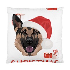 German Shepherd T- Shirt German Shepherd Merry Christmas T- Shirt (4) Standard Cushion Case (one Side) by ZUXUMI