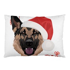 German Shepherd T- Shirt German Shepherd Merry Christmas T- Shirt (4) Pillow Case by ZUXUMI