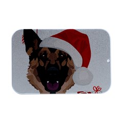 German Shepherd T- Shirt German Shepherd Merry Christmas T- Shirt (4) Open Lid Metal Box (silver)   by ZUXUMI