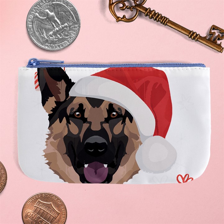 German Shepherd T- Shirt German Shepherd Merry Christmas T- Shirt (4) Large Coin Purse