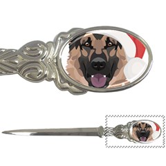 German Shepherd T- Shirt German Shepherd Merry Christmas T- Shirt (6) Letter Opener by ZUXUMI