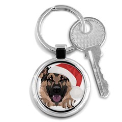 German Shepherd T- Shirt German Shepherd Merry Christmas T- Shirt (6) Key Chain (round) by ZUXUMI