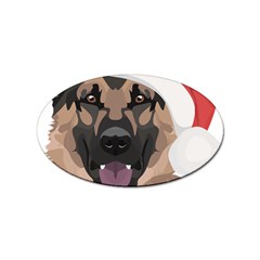 German Shepherd T- Shirt German Shepherd Merry Christmas T- Shirt (6) Sticker (oval) by ZUXUMI