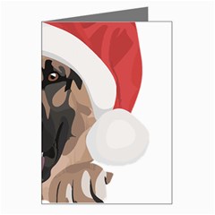 German Shepherd T- Shirt German Shepherd Merry Christmas T- Shirt (6) Greeting Card by ZUXUMI