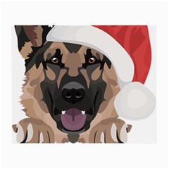 German Shepherd T- Shirt German Shepherd Merry Christmas T- Shirt (6) Small Glasses Cloth by ZUXUMI